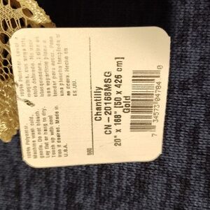 Heritage Lace Elegant Gold Fireplace Mantel Linen